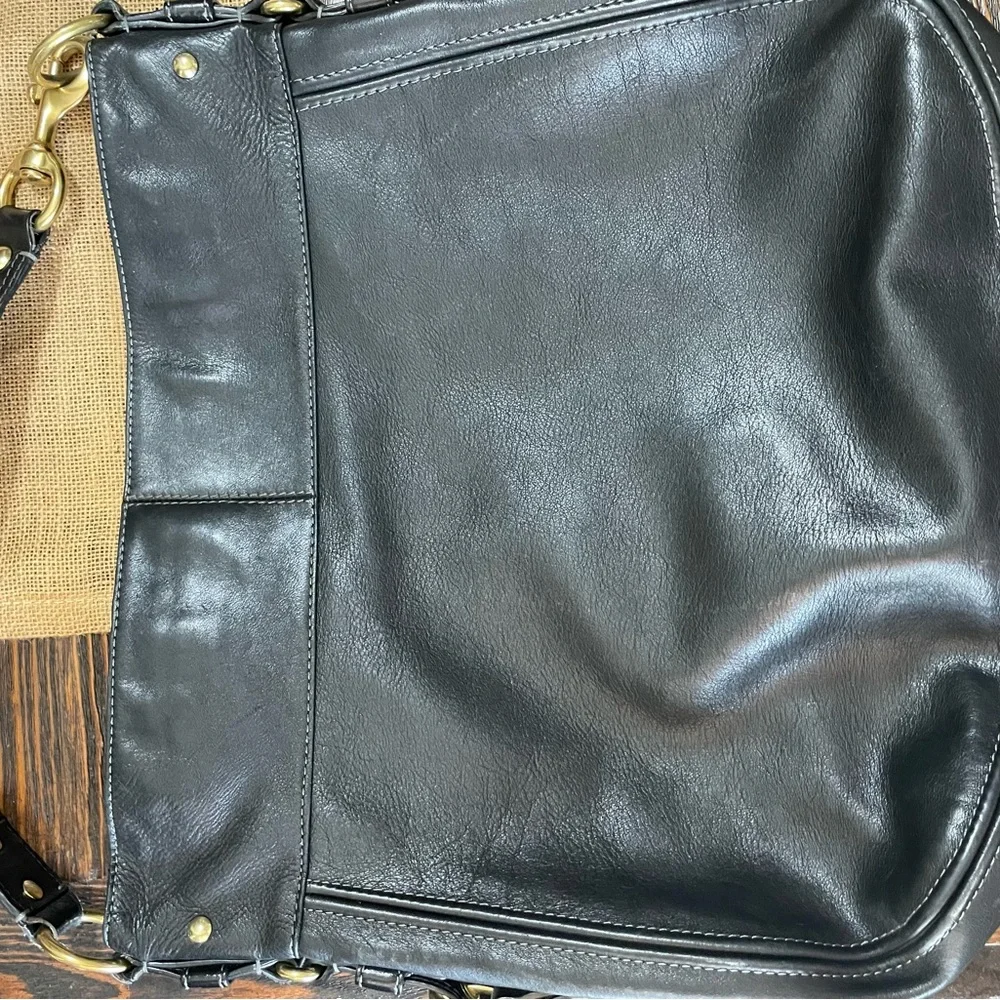 Coach Black Leather Hobo Bag - Picture 3 of 8